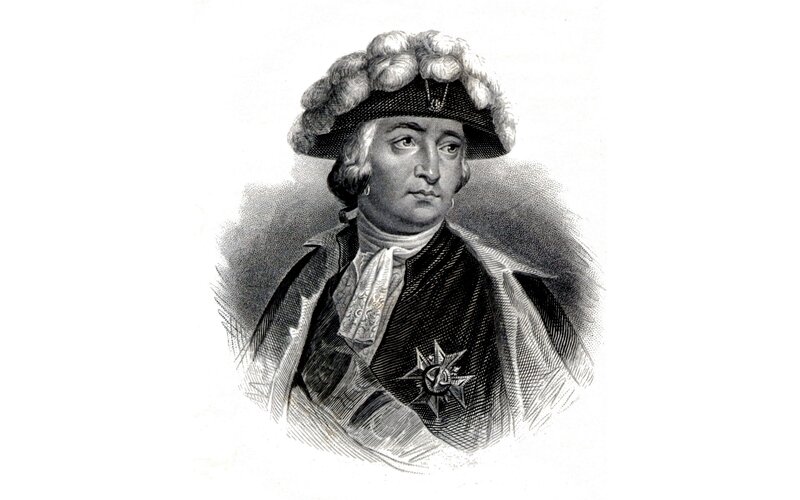 Portrait of a man in historical attire