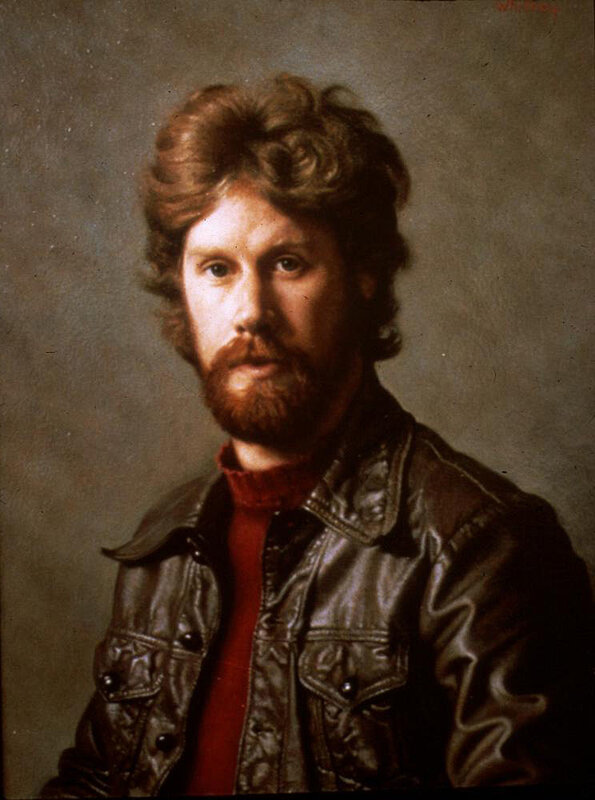 Portrait of a man in leather jacket