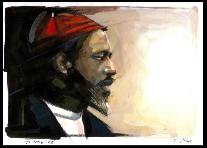 Portrait of a man in profile