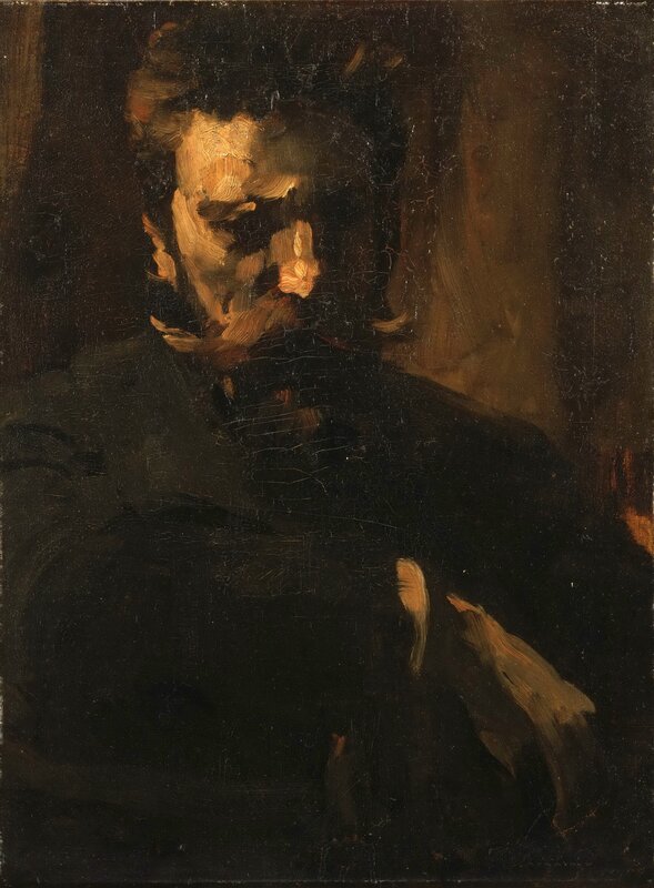Portrait of a man in shadow
