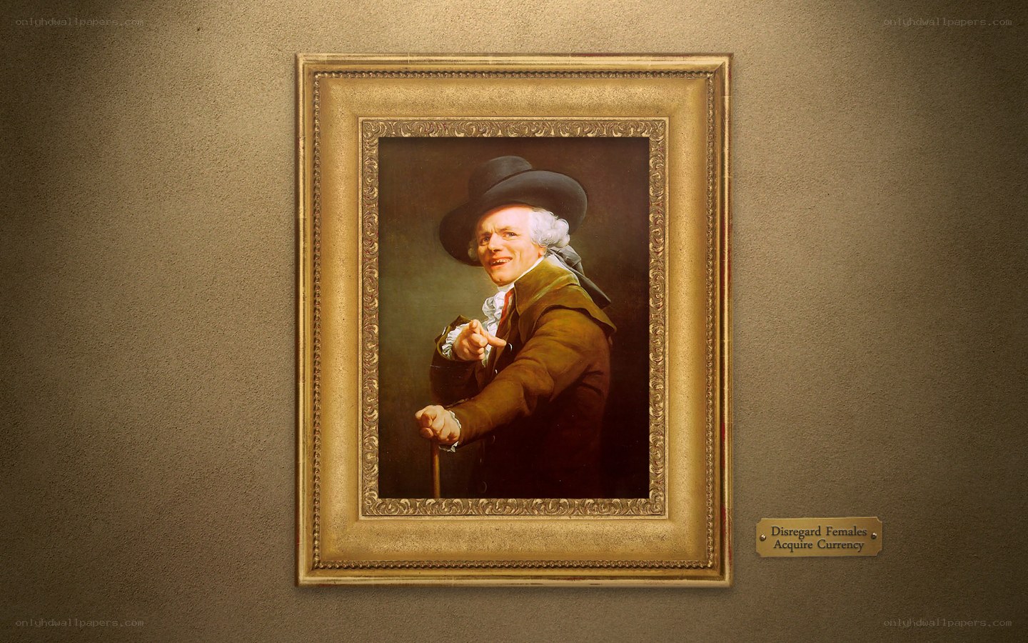 Portrait of a man pointing