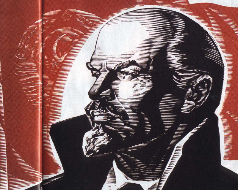 Portrait of a Man — Red, Dramatic, Illustration