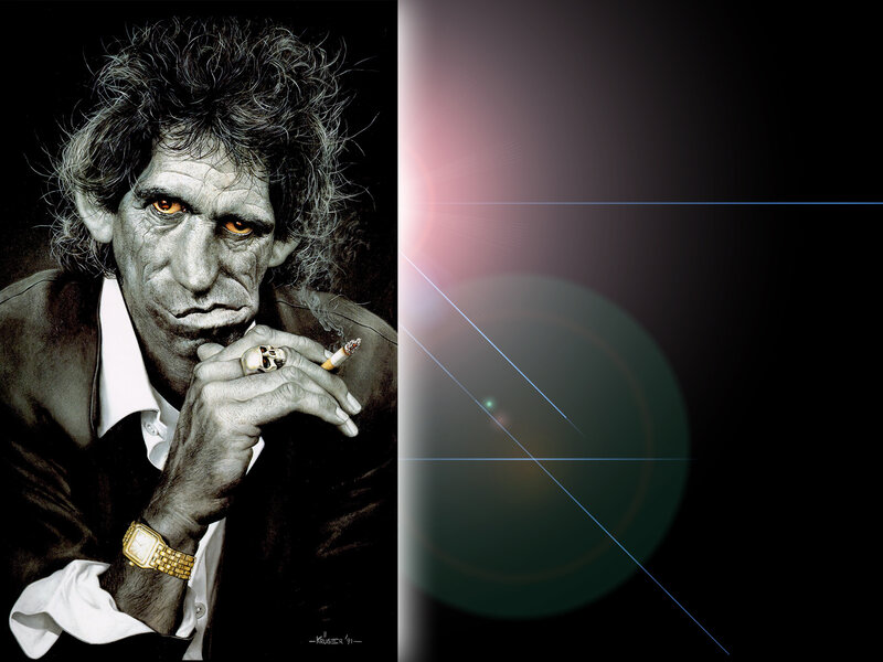 portrait of a man with cigarette