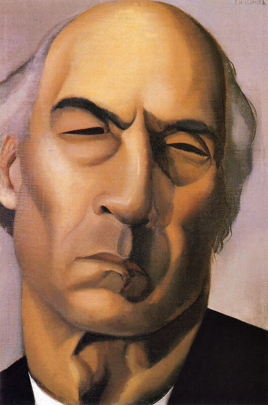 Portrait of a man with closed eyes