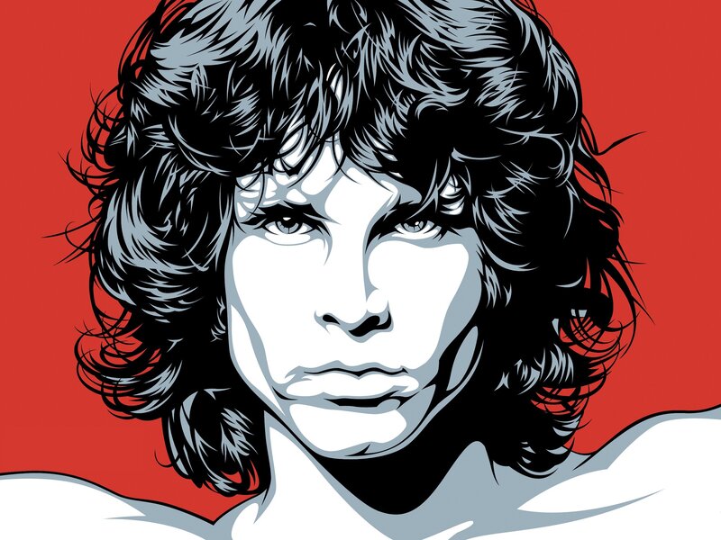 portrait of a man with curly hair