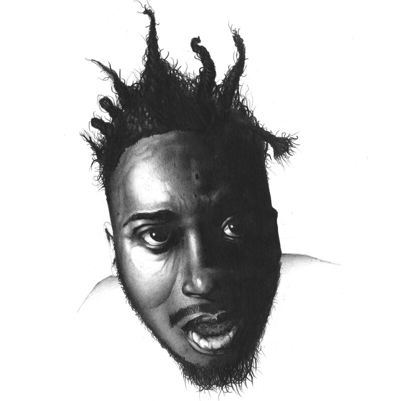 Portrait of a man with dreadlocks