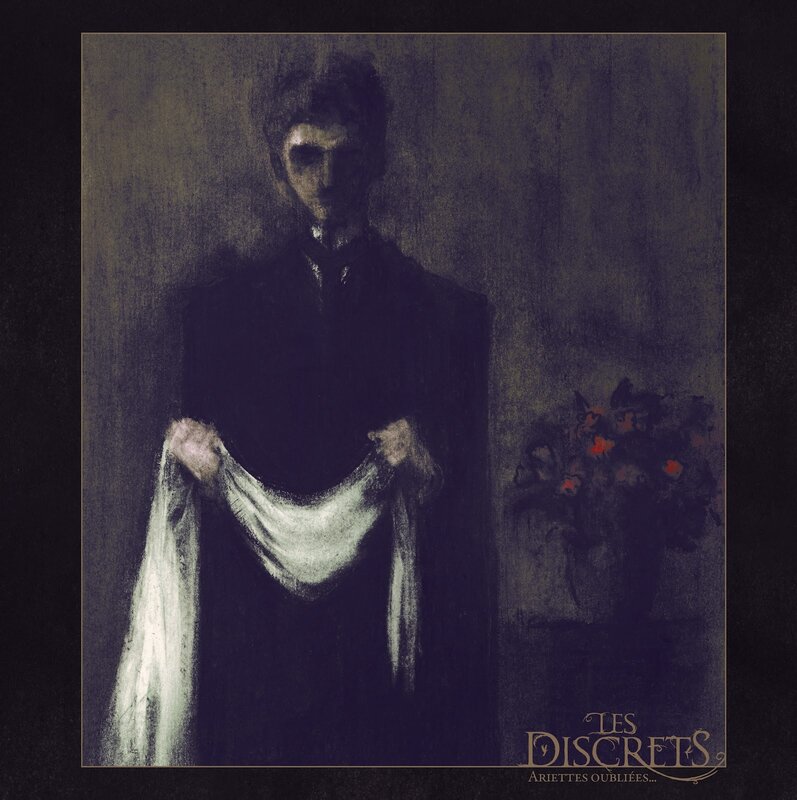 Portrait of a man with flowers