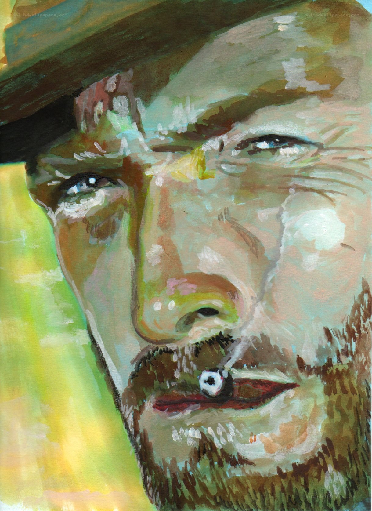 portrait of a man with hat