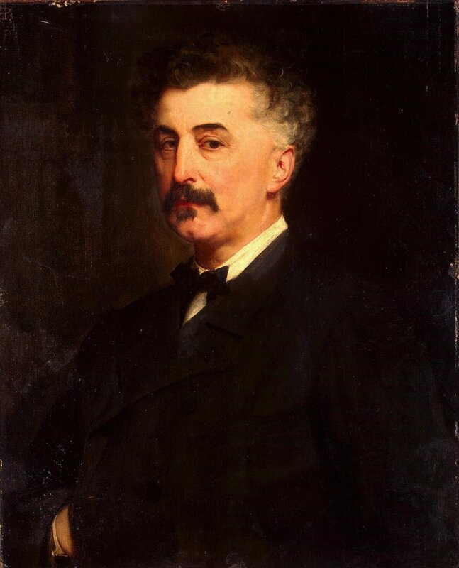 Portrait of a man with mustache