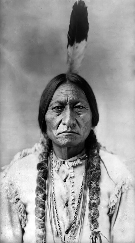 Portrait of a Native American chief