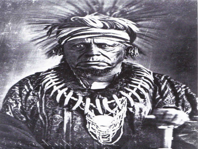 Portrait of a Native American chief