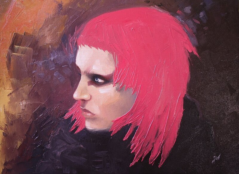 portrait of a person with red hair