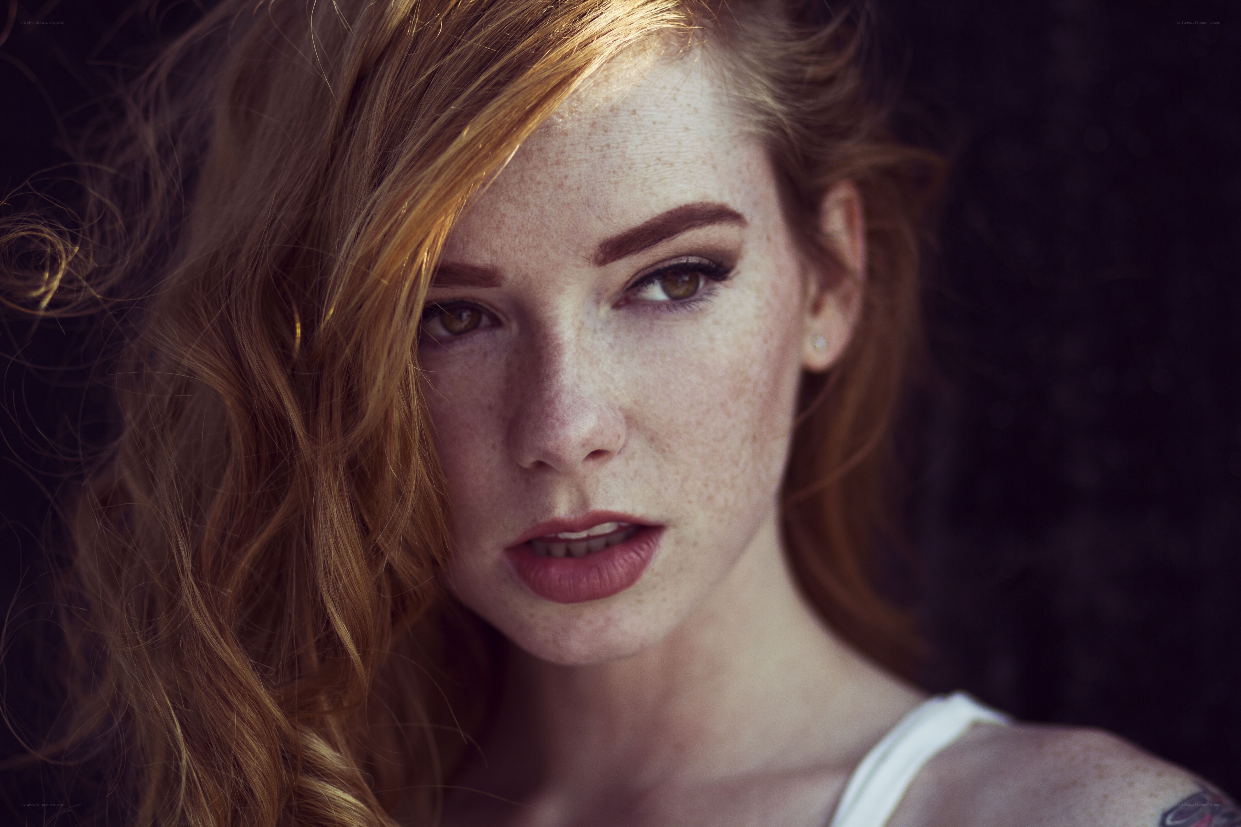 portrait of a red-haired woman