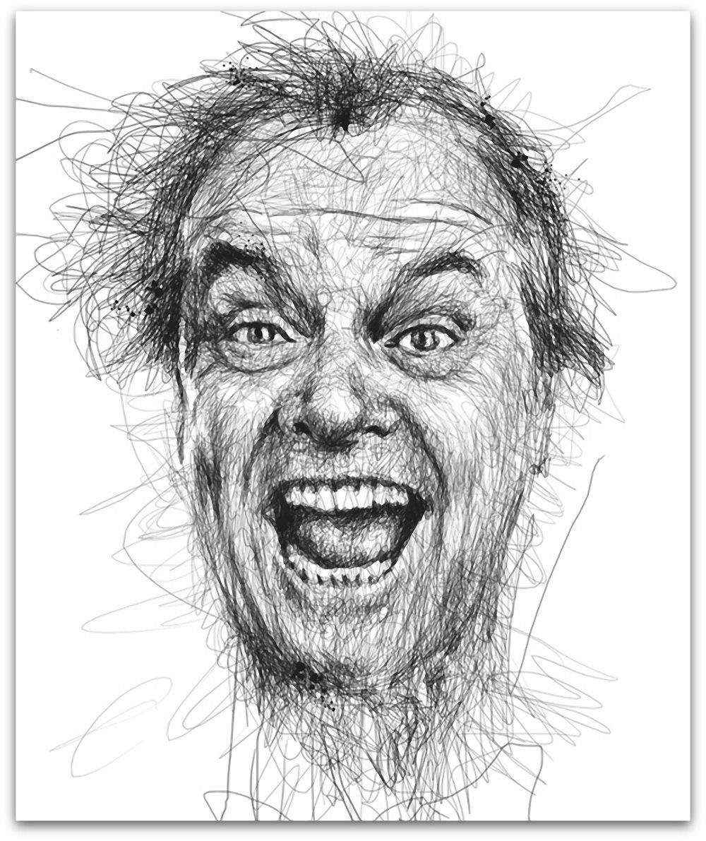 Portrait of a screaming man