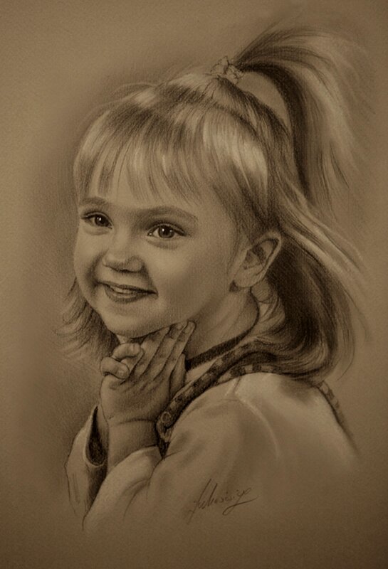 portrait of a smiling girl
