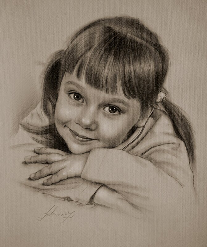 portrait of a smiling girl