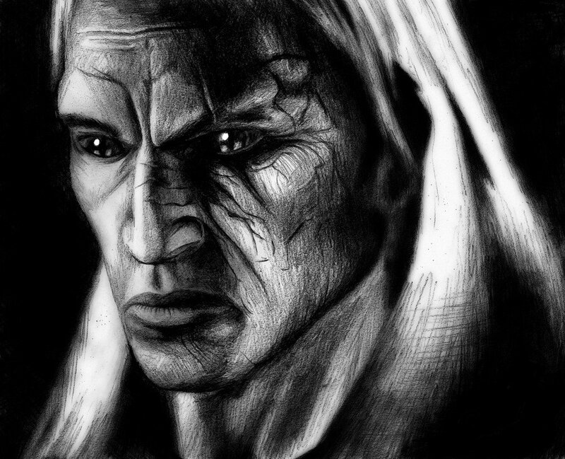 portrait of a stern elf