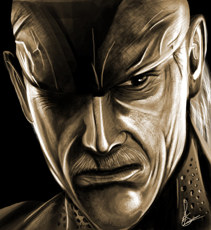 portrait of a stern man