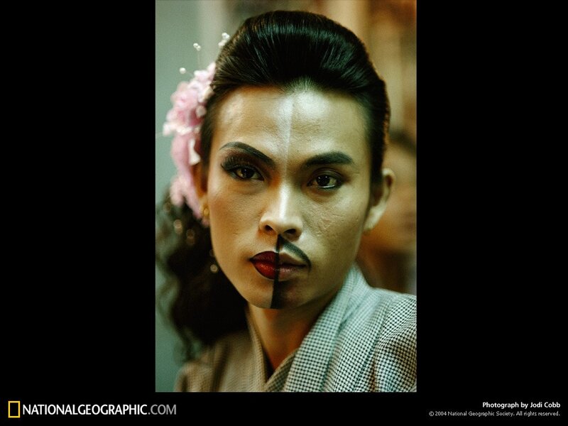 Portrait of a traditional performer