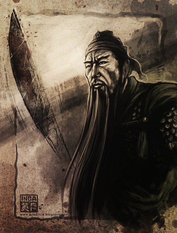 Portrait of a warrior with long beard