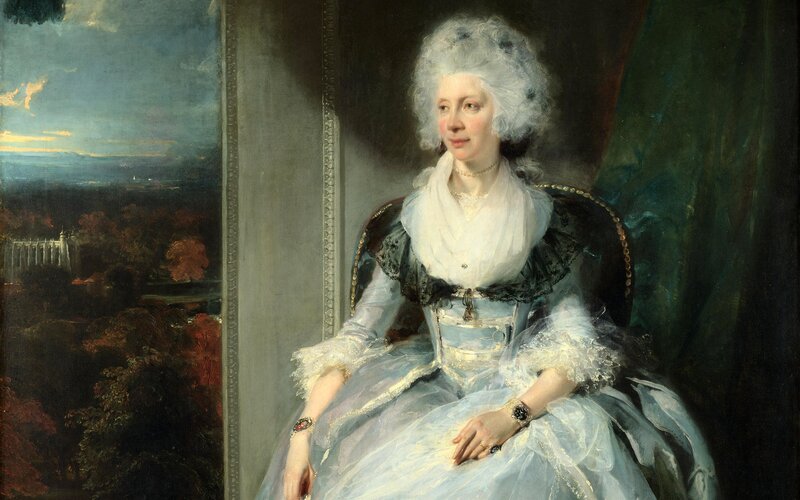 Portrait of a woman in blue
