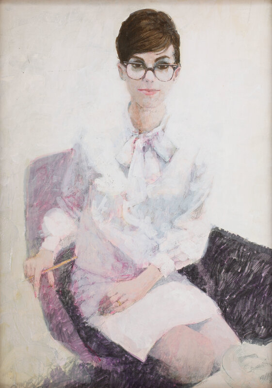 Portrait of a woman in glasses