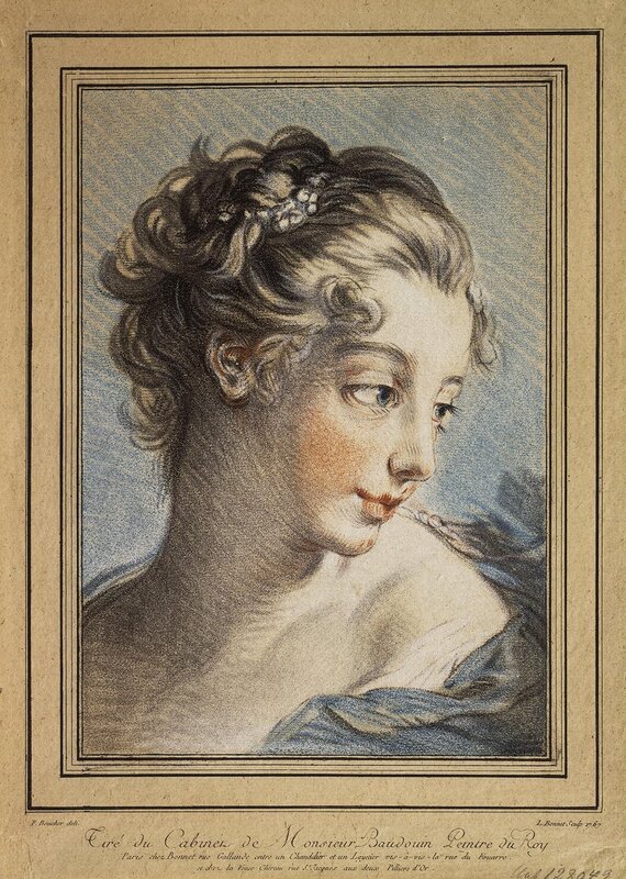 Portrait of a woman in profile