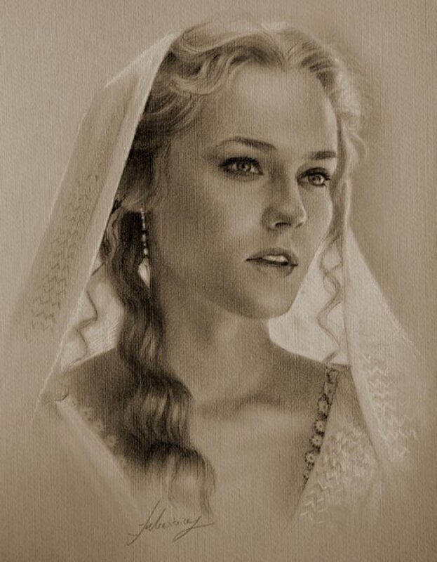portrait of a woman in veil