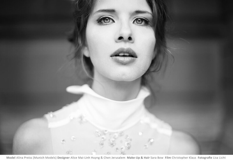 Portrait of a woman in white