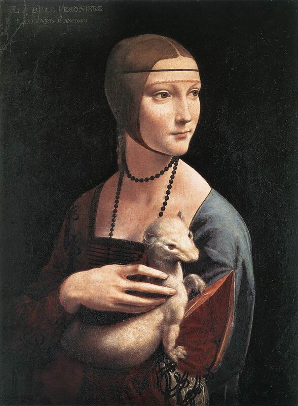 Portrait of a Woman with a Ferret