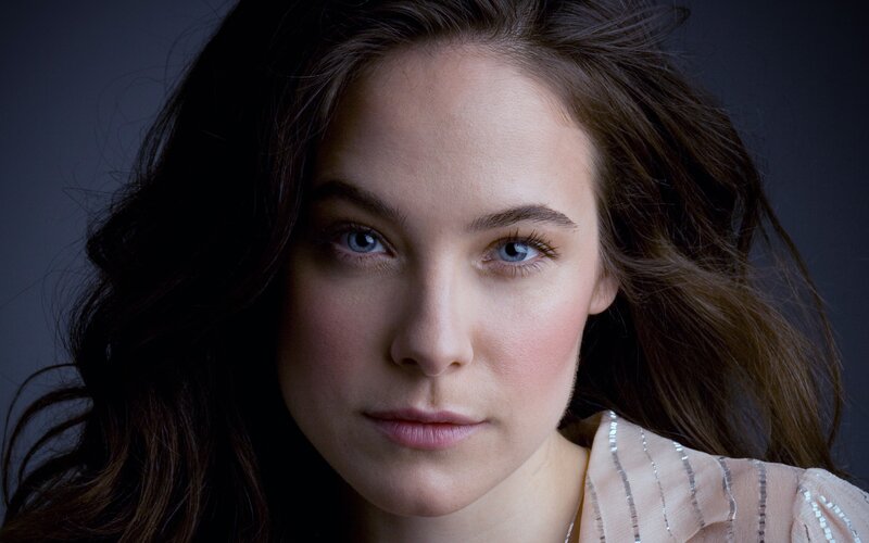 portrait of a woman with blue eyes