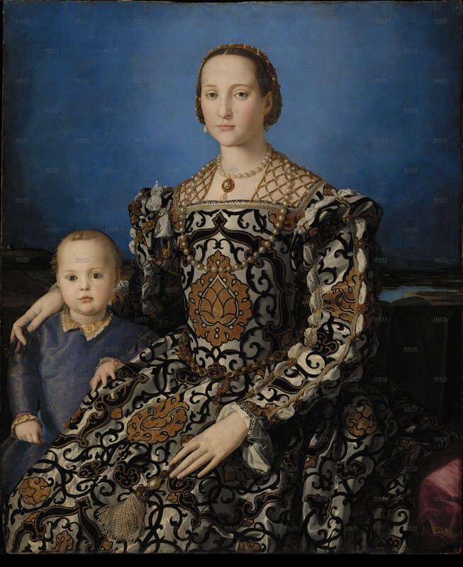 Portrait of a woman with child