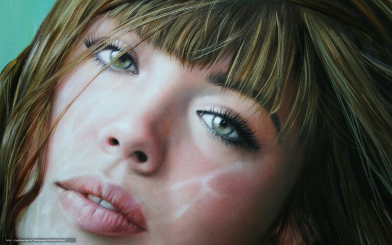 portrait of a woman with green eyes