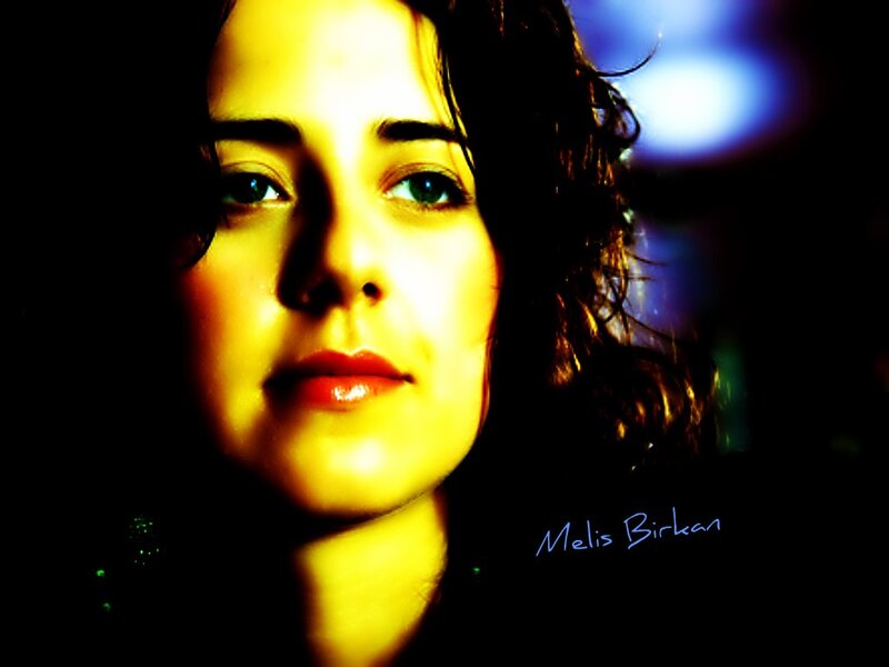 Portrait of a woman with yellow lighting