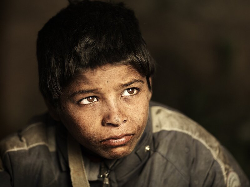 Portrait of a young boy