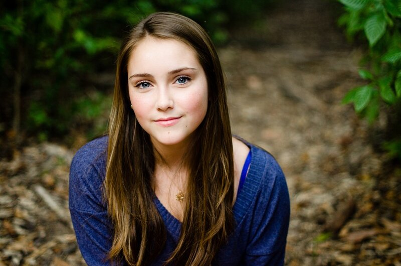 portrait of a young woman in nature