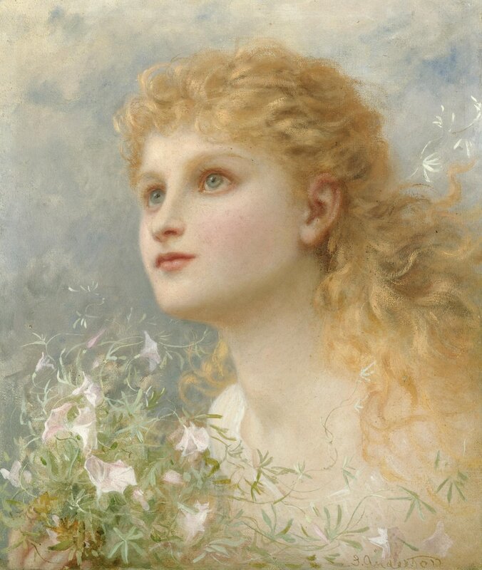 Portrait of a Young Woman with Flowers