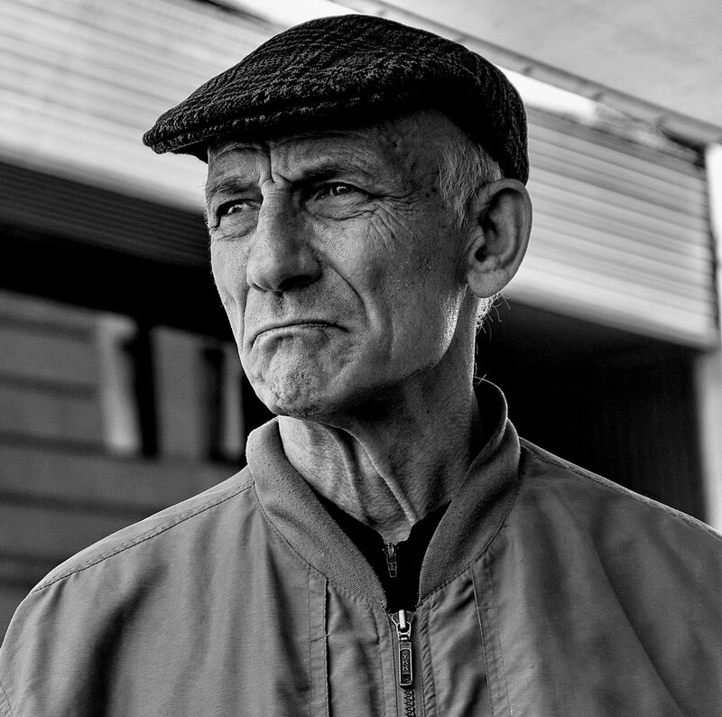 Portrait of an elderly man