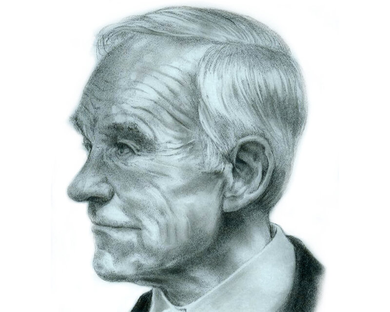Portrait of an Elderly Man — Gray, Neutral