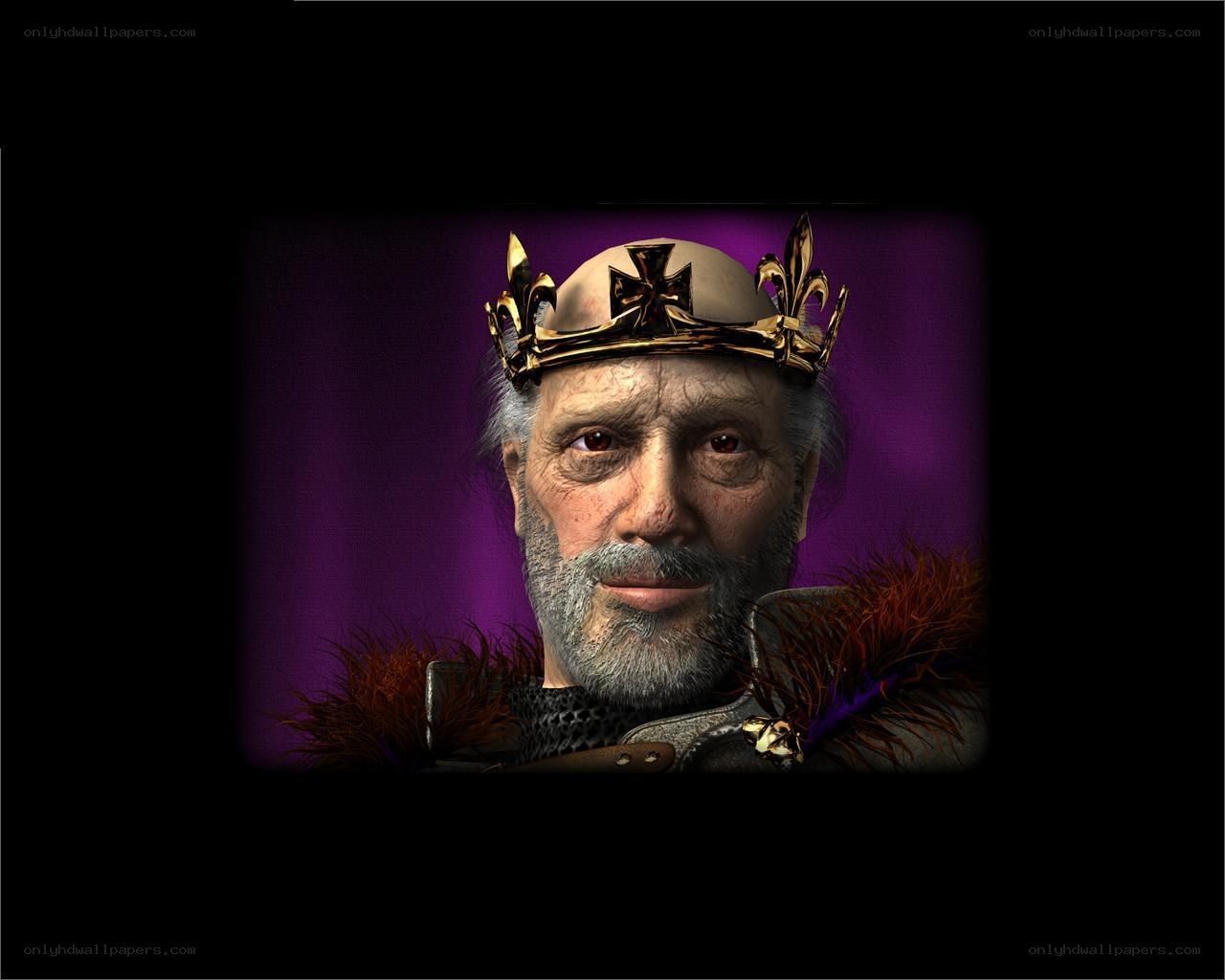 portrait of an old king