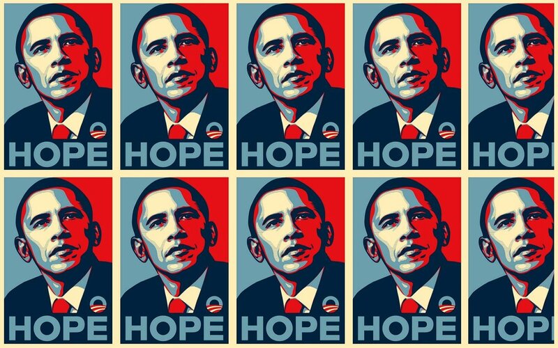 Portrait of Barack Obama — Red