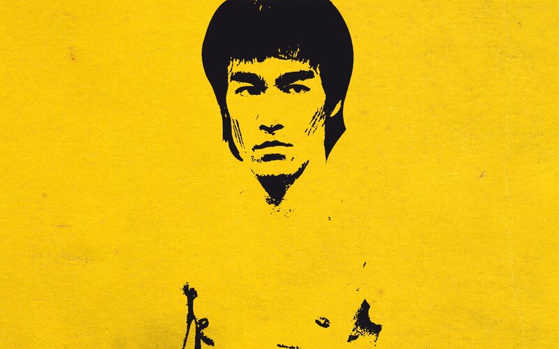Portrait of Bruce Lee — Yellow