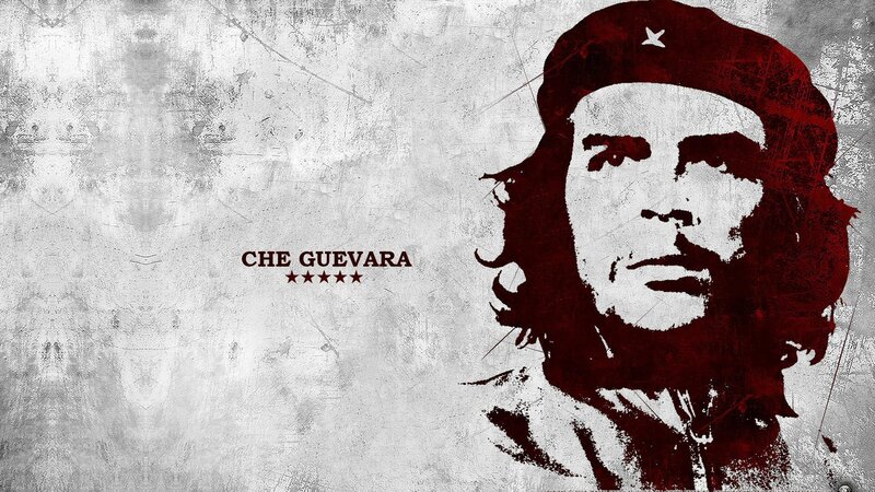Portrait of Che Guevara — Red, Dramatic, Illustration