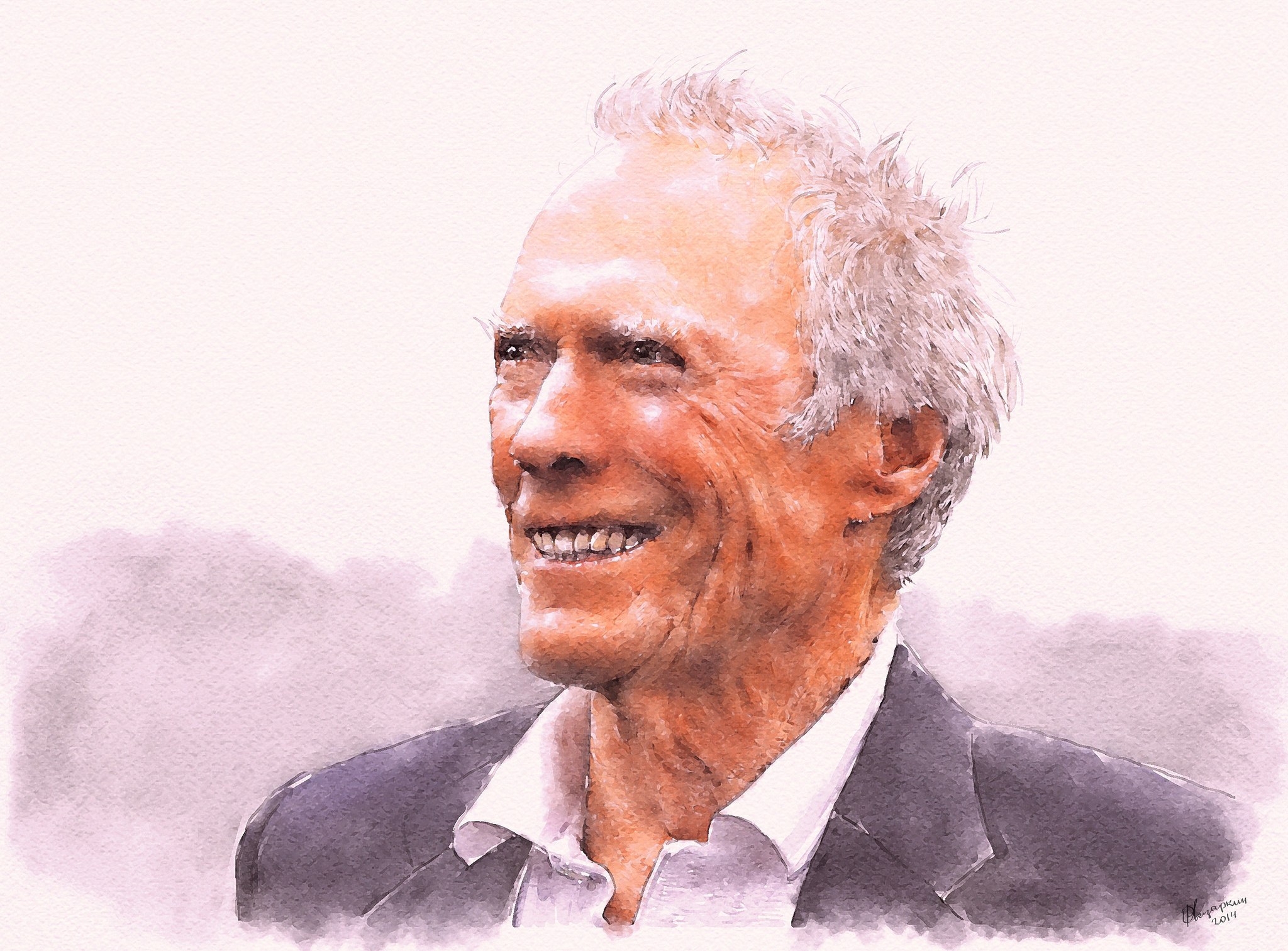 Portrait of Clint Eastwood