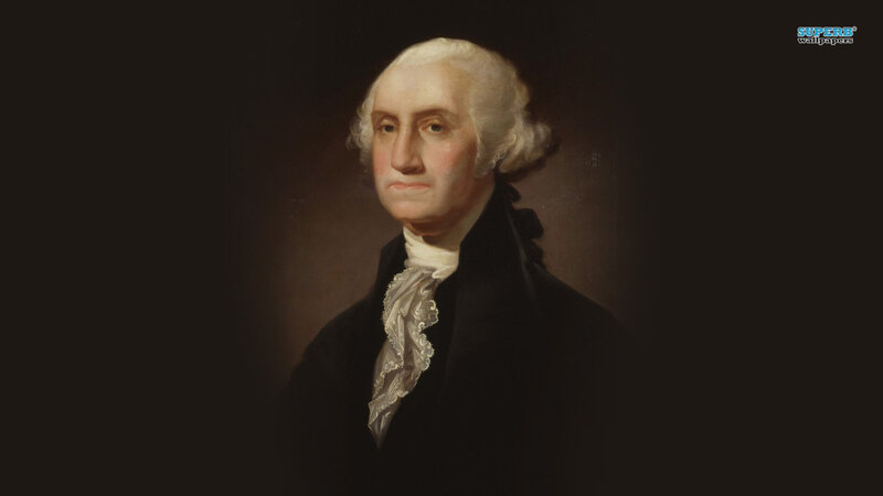 Portrait of George Washington — Black, Formal