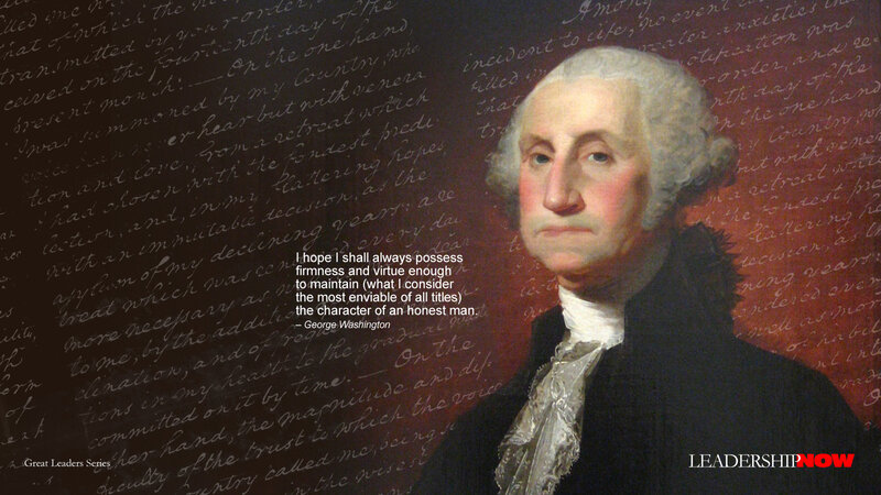 Portrait of George Washington — Black
