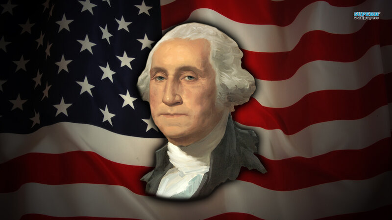 Portrait of George Washington — Red