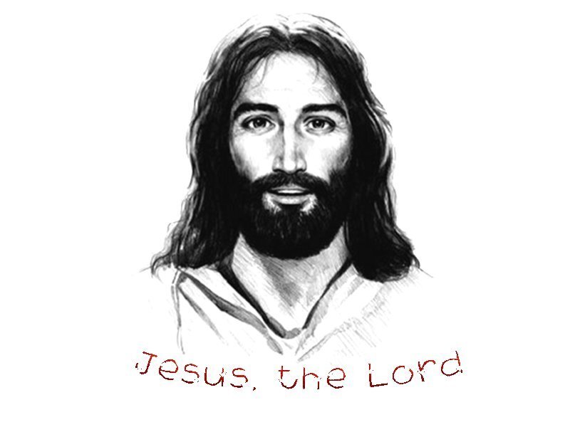 Portrait of Jesus Christ — Black