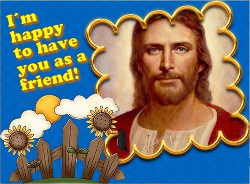 Portrait of Jesus Christ — Blue, Friendly