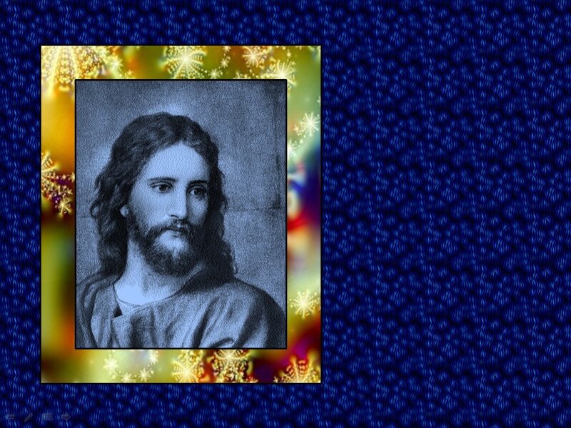Portrait of Jesus Christ — Blue